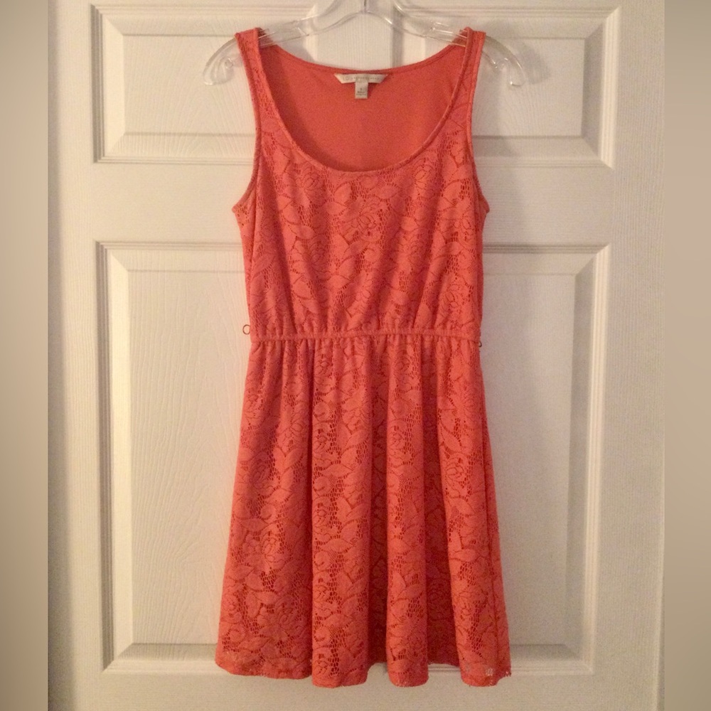 LAST CHANCE SALE! Coral Lace Dress